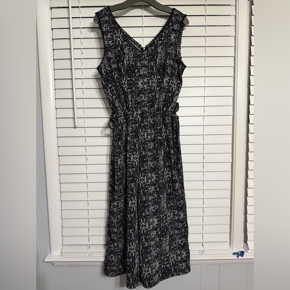 #11) wide leg jumpsuit with adjustable strap both side waist size 12
